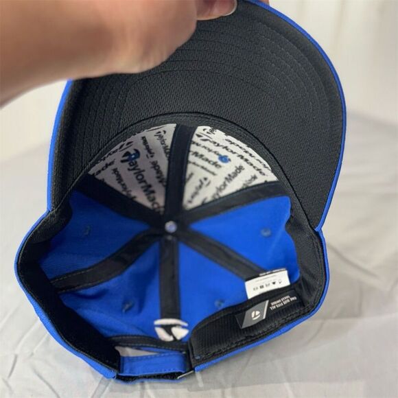 New TaylorMade Golf Hat TP5 M3 Blue Embroidered Cap Adjustable One Size Sports - Picture 5 of 7